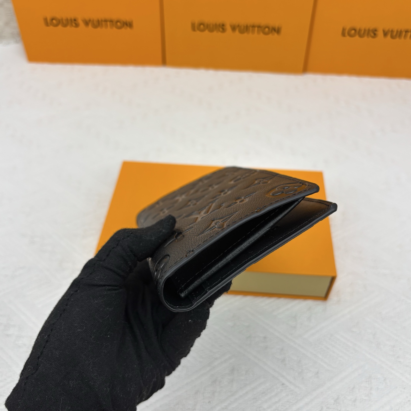 ルイ ヴィトン ( Louis Vuitton)  長 財布 黒 10x19cm