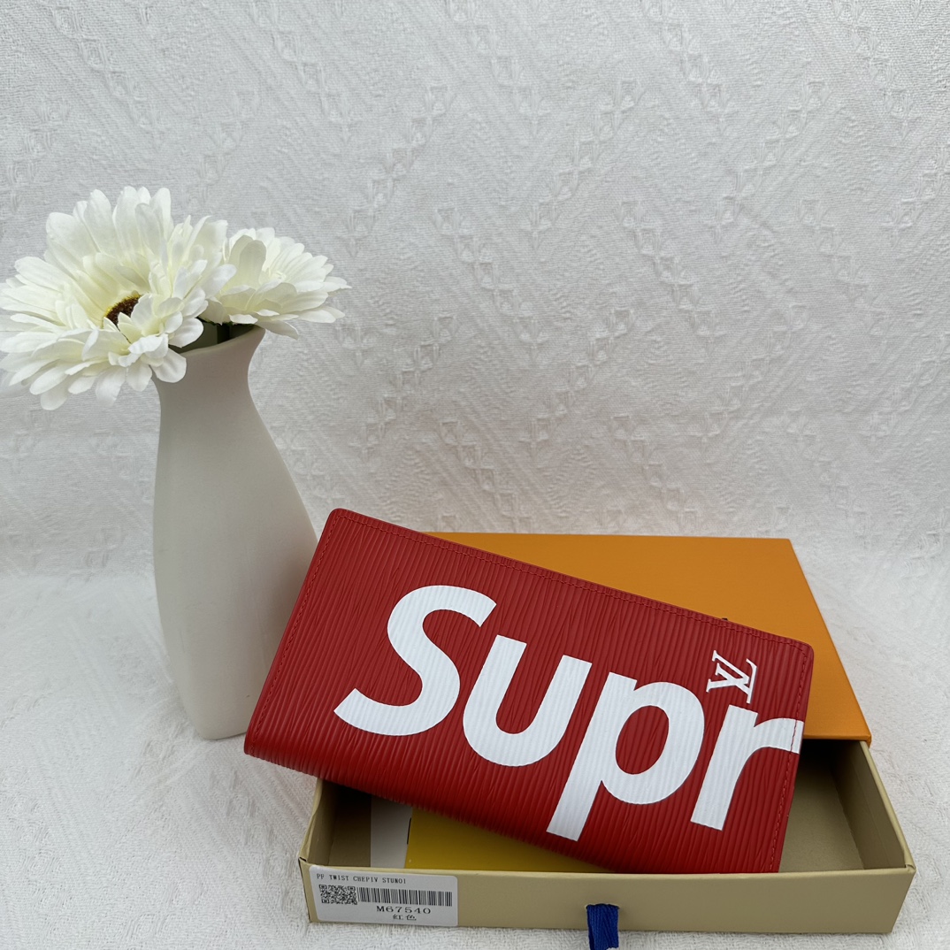ルイ ヴィトン ( Louis Vuitton) LV x Supreme 長 財布 10x19cm