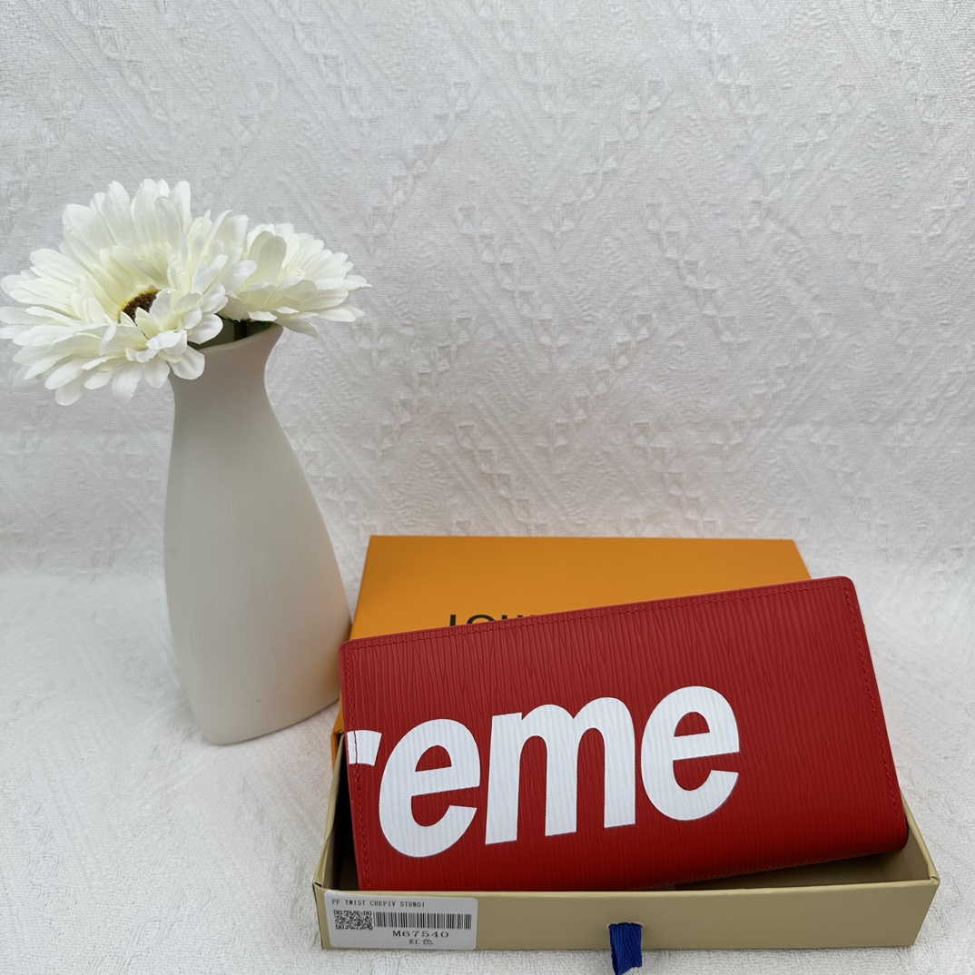 ルイ ヴィトン ( Louis Vuitton) LV x Supreme 長 財布 10x19cm
