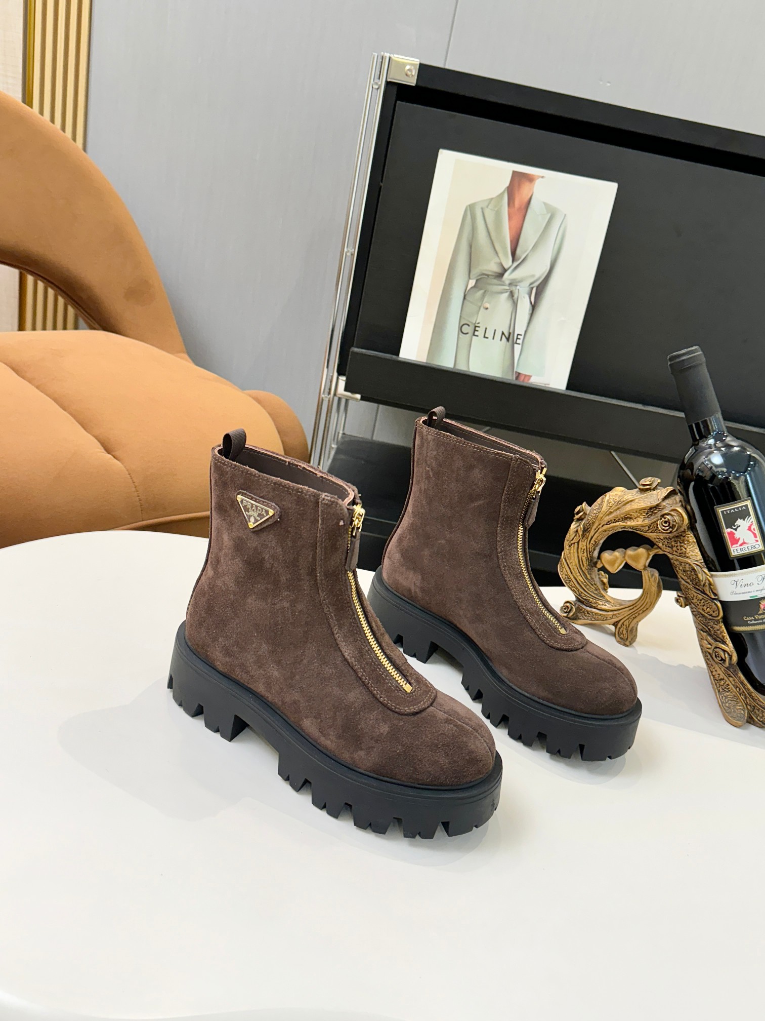 プラダ ( Prada)  レディース 靴  レザー