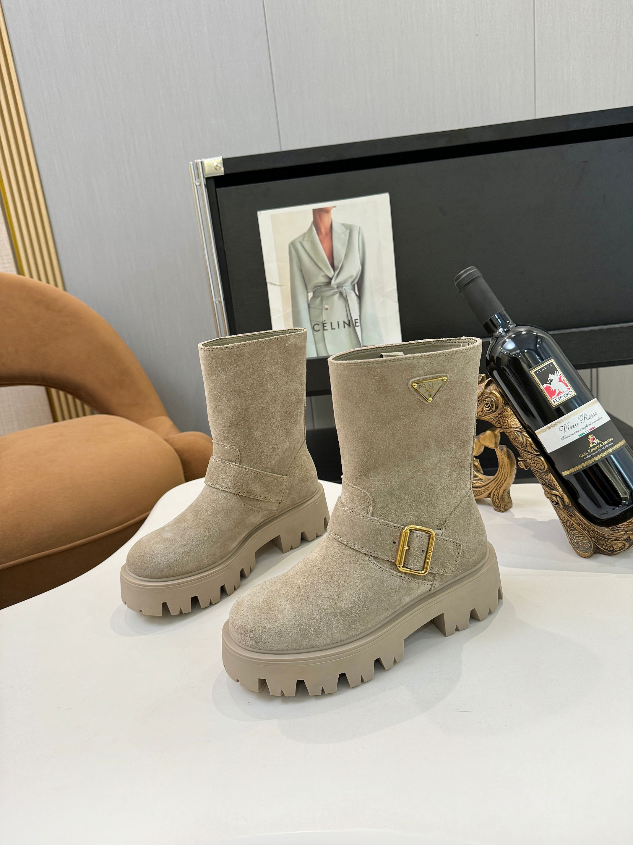 プラダ ( Prada)  レディース 靴  レザー