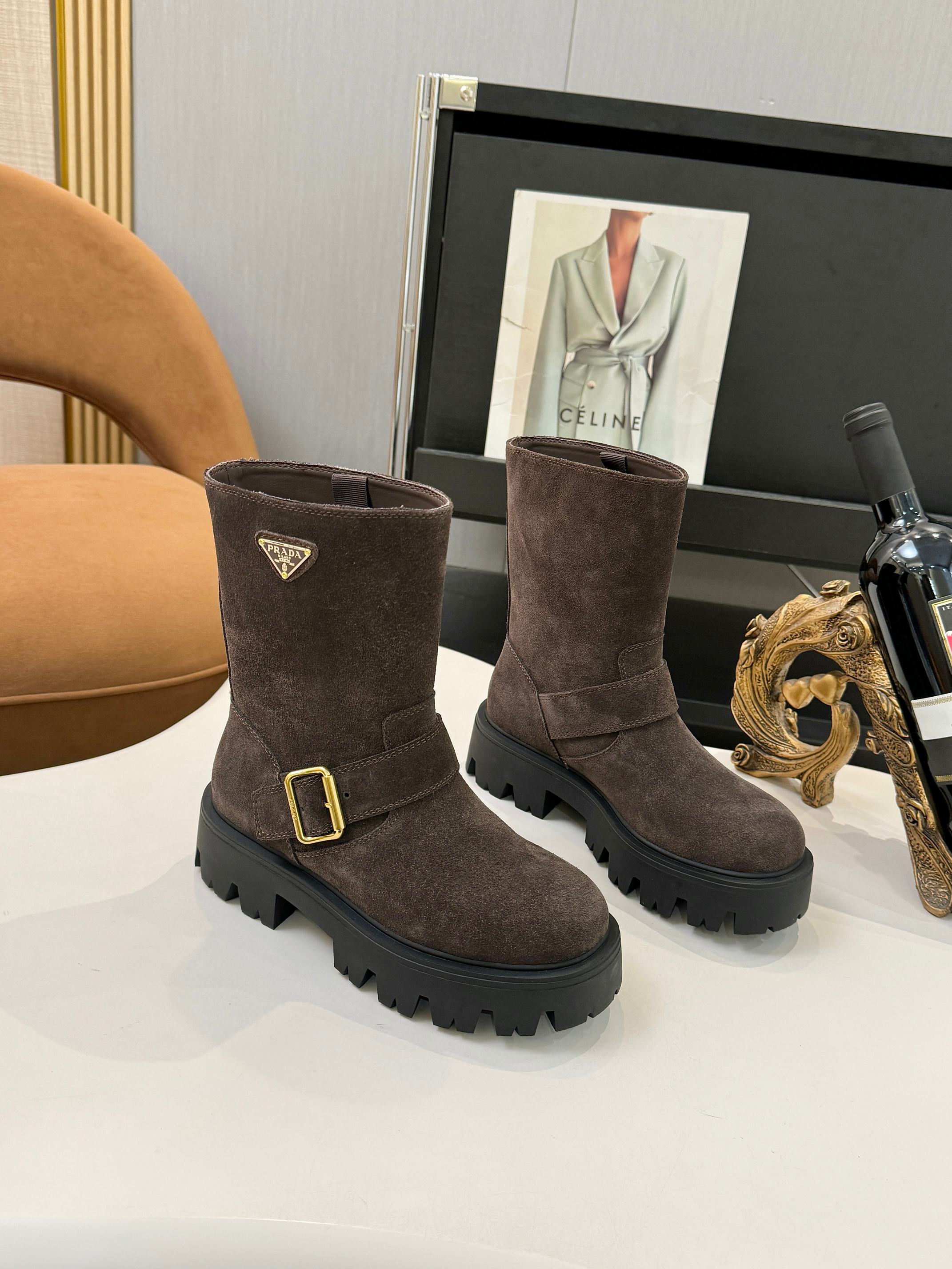 プラダ ( Prada)  レディース 靴  レザー