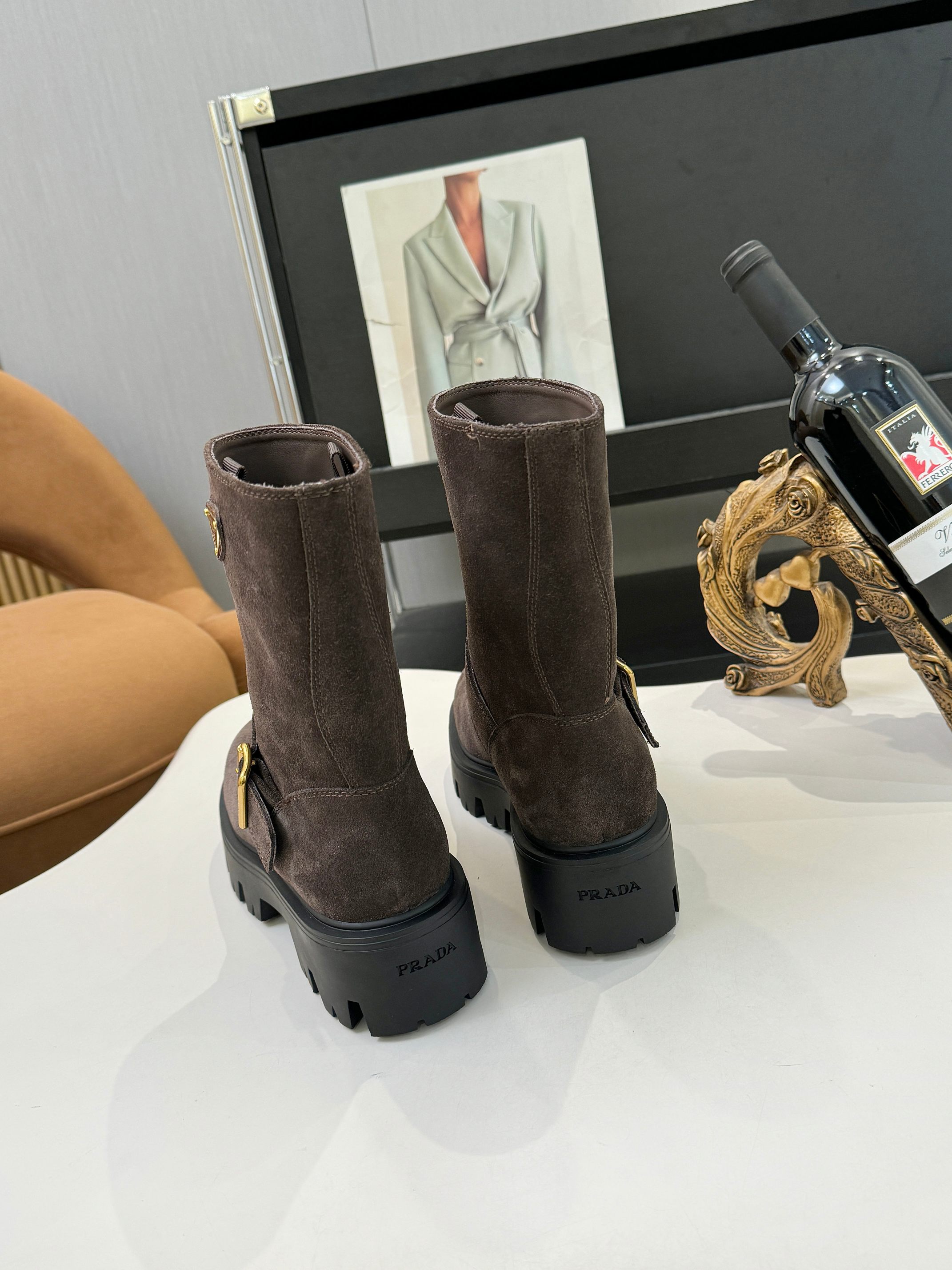 プラダ ( Prada)  レディース 靴  レザー