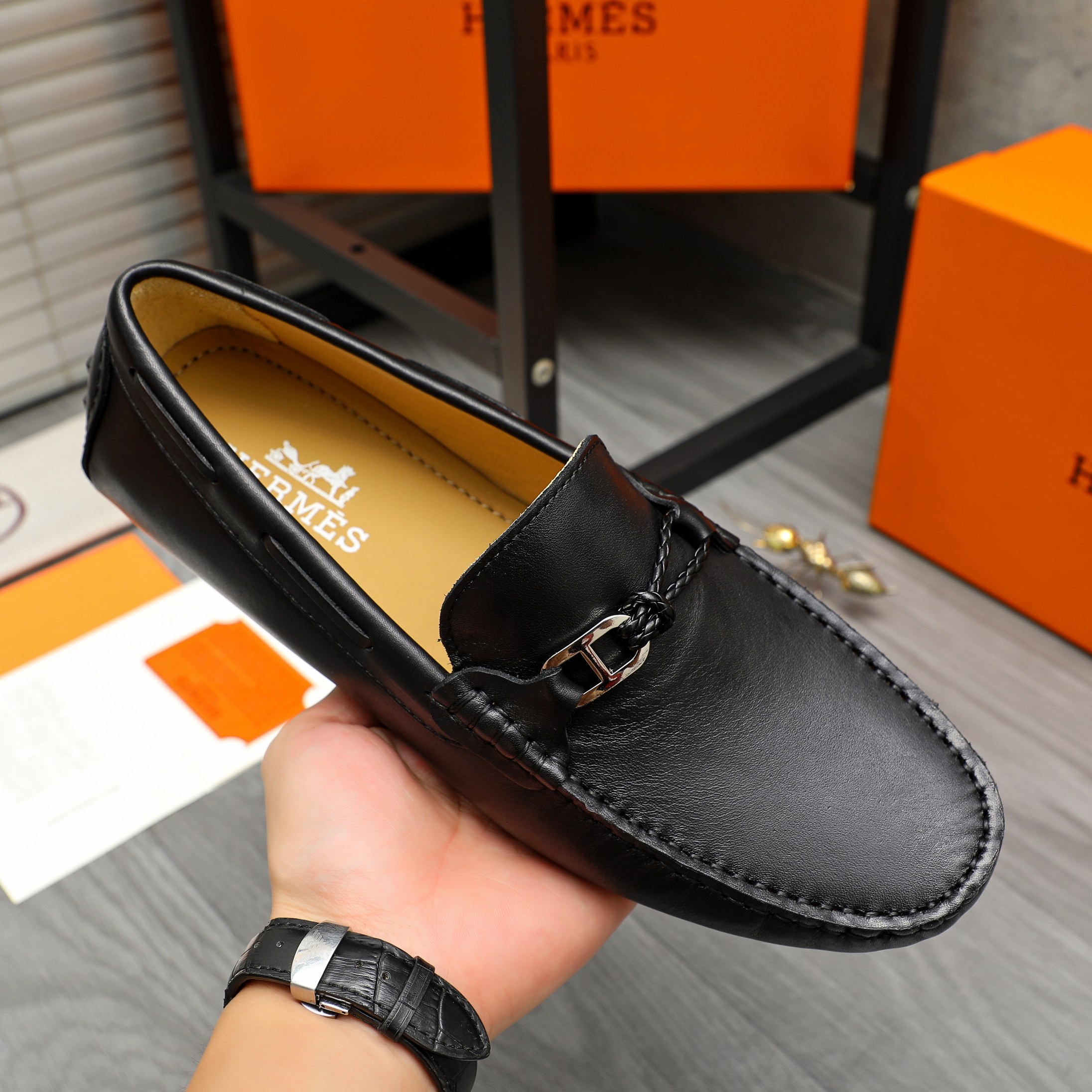 エルメス ( HERMES) 革靴  メンズ