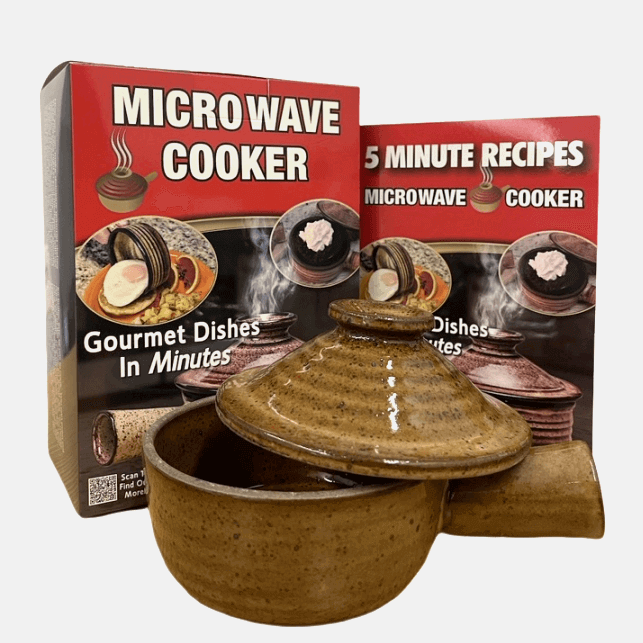 Everyday Microwave ceramic microwave cooking pot with recipe booklet
