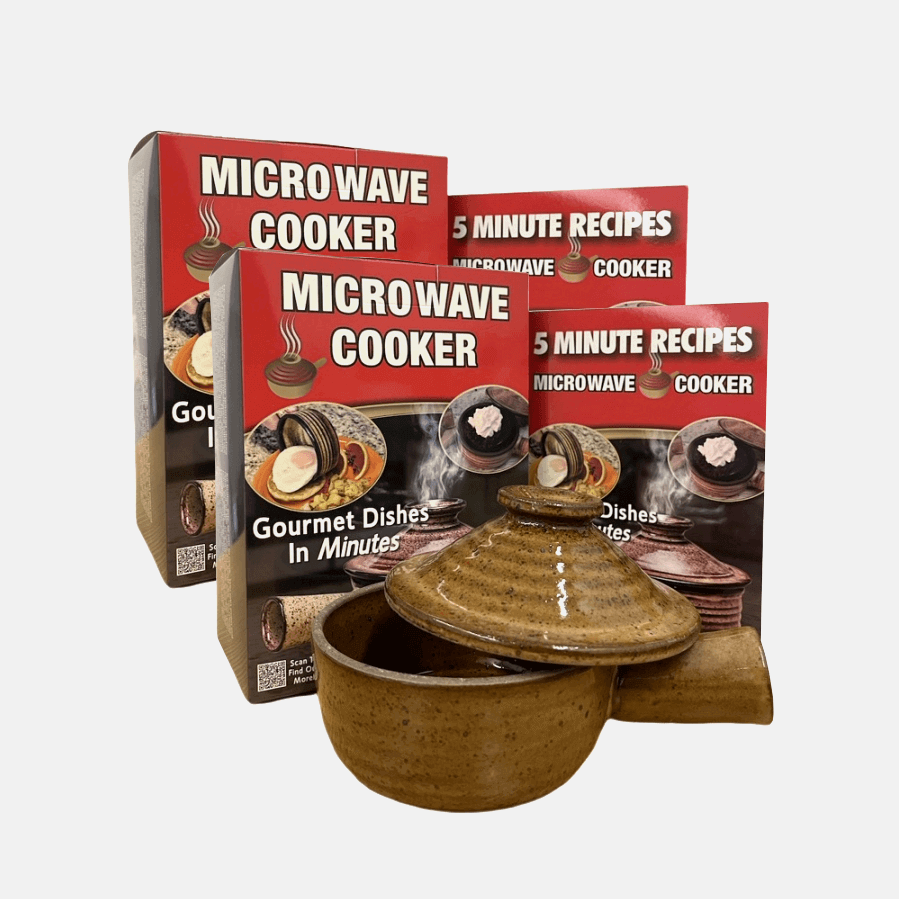Everyday Microwave ceramic microwave cooking pot with recipe booklet
