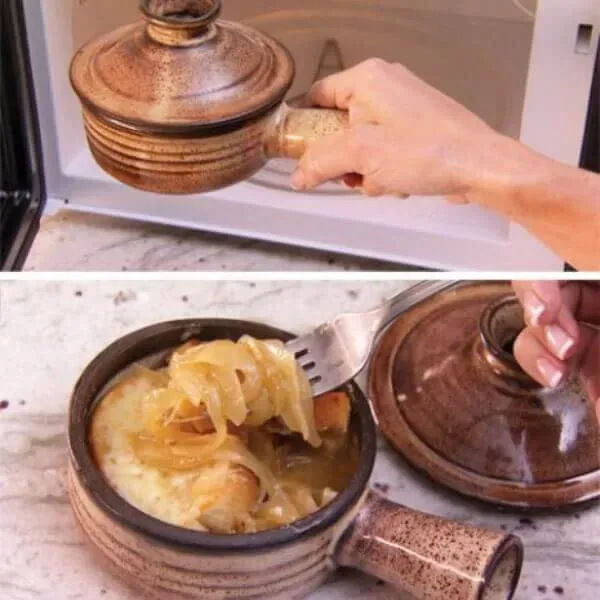 Everyday Microwave ceramic microwave cooking pot with recipe booklet
