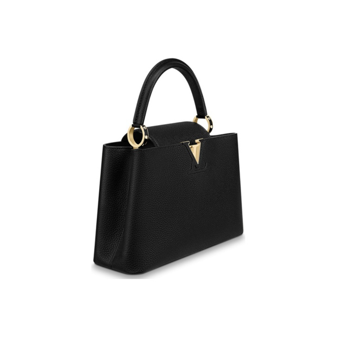 LOUIS VUITTON ルイヴィトン カプシーヌ MM シンプル タウリロンレザー ハンドバッグ ショルダーバッグ 中号 M42259 レディース ブラック