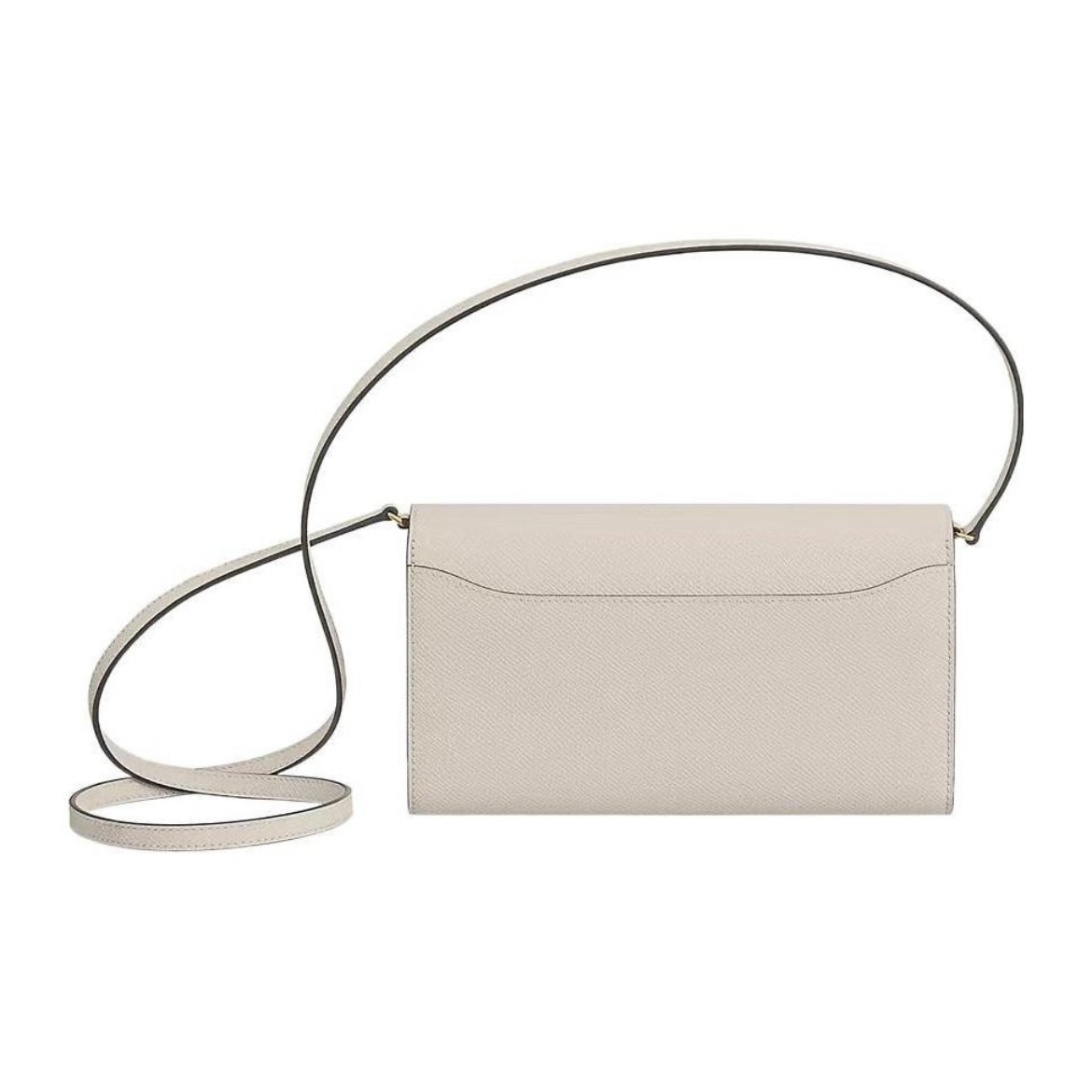 HERMES Constance Long To Go シルバーバックル エプソムレザー 財布 ハンドバッグ ショルダーバッグ 通常サイズ レディース Noir  （黒）