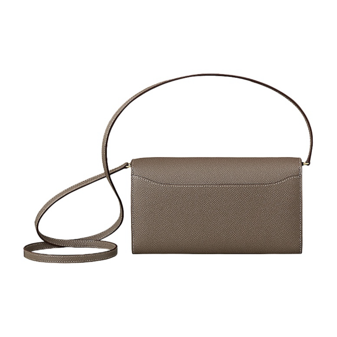 HERMES Constance Long To Go シルバーバックル エプソムレザー 財布 ハンドバッグ ショルダーバッグ 通常サイズ レディース Noir  （黒）