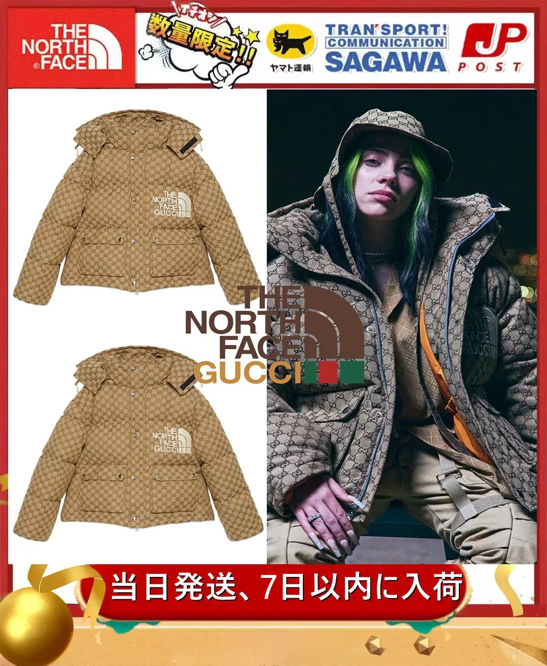 GUCCI × THE NORTH FACE 歴史的コラボ入手困難!