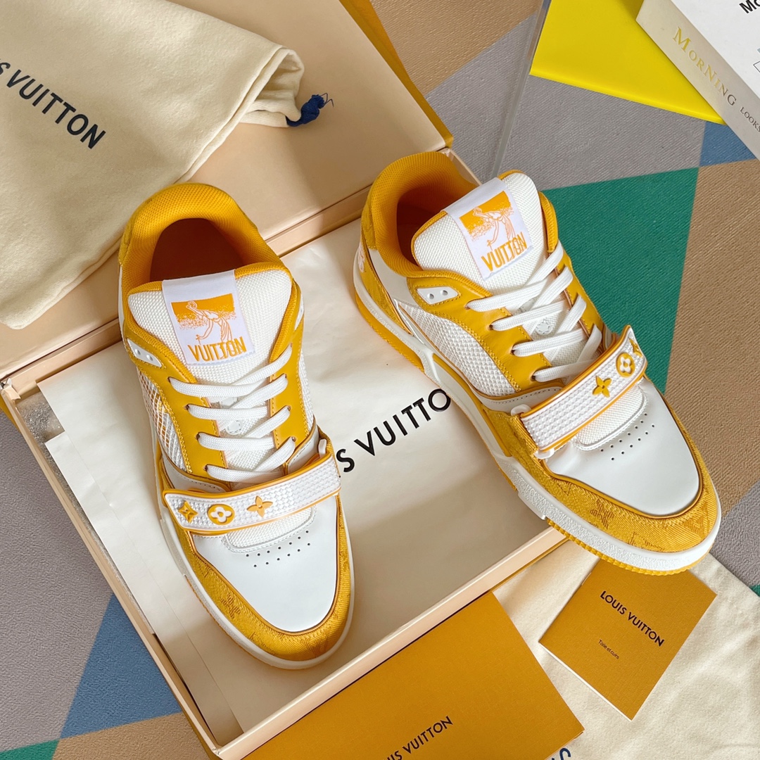 louis vuitton の の lv trainer スニーカー スケートシューズ
