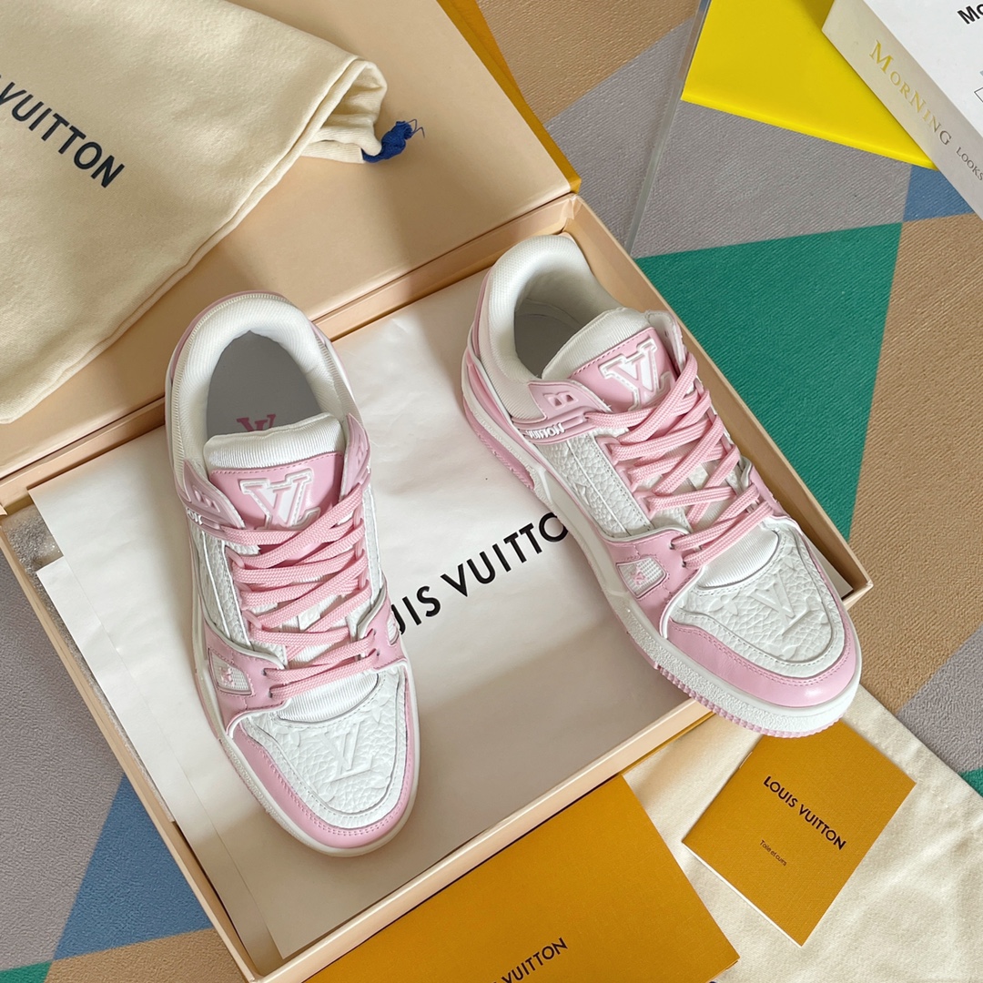 louis vuitton の の lv trainer スニーカー スケートシューズ  1