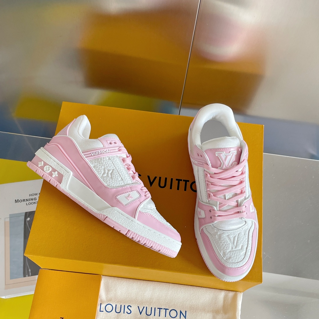 louis vuitton の の lv trainer スニーカー スケートシューズ  1
