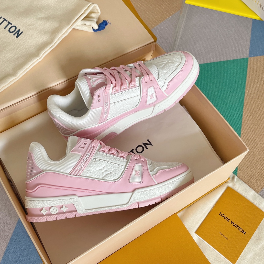 louis vuitton の の lv trainer スニーカー スケートシューズ  1