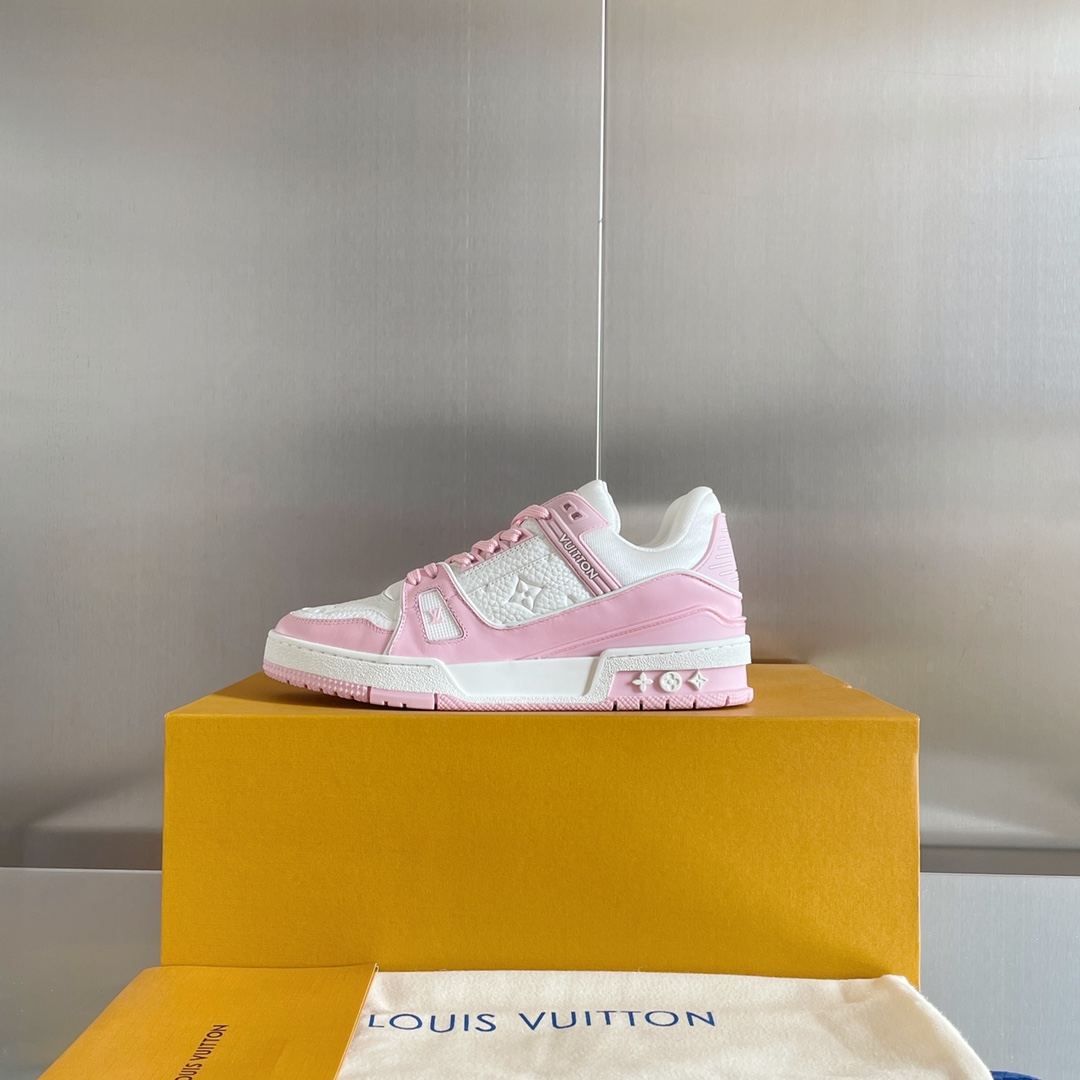 louis vuitton の の lv trainer スニーカー スケートシューズ  1