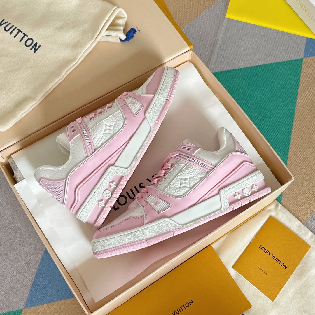 louis vuitton の の lv trainer スニーカー スケートシューズ  1