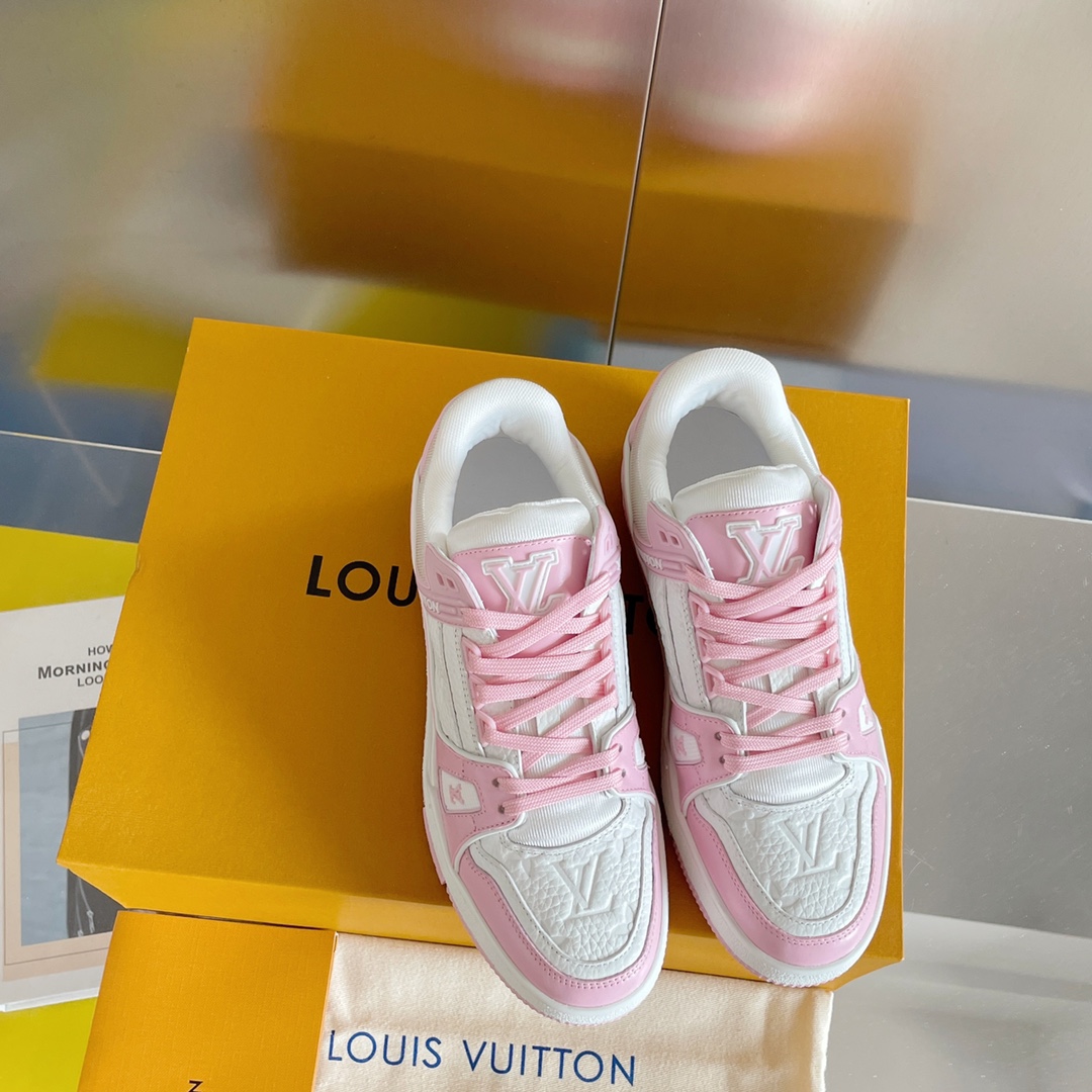louis vuitton の の lv trainer スニーカー スケートシューズ  1