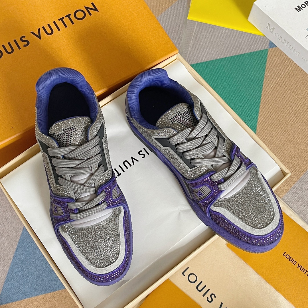 louis vuitton の の lv trainer スニーカー スケートシューズ  5
