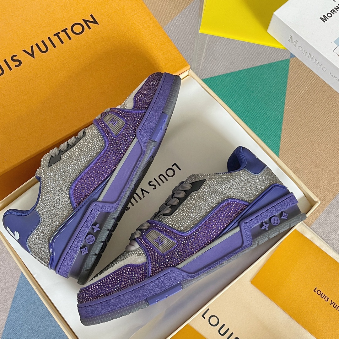louis vuitton の の lv trainer スニーカー スケートシューズ  5
