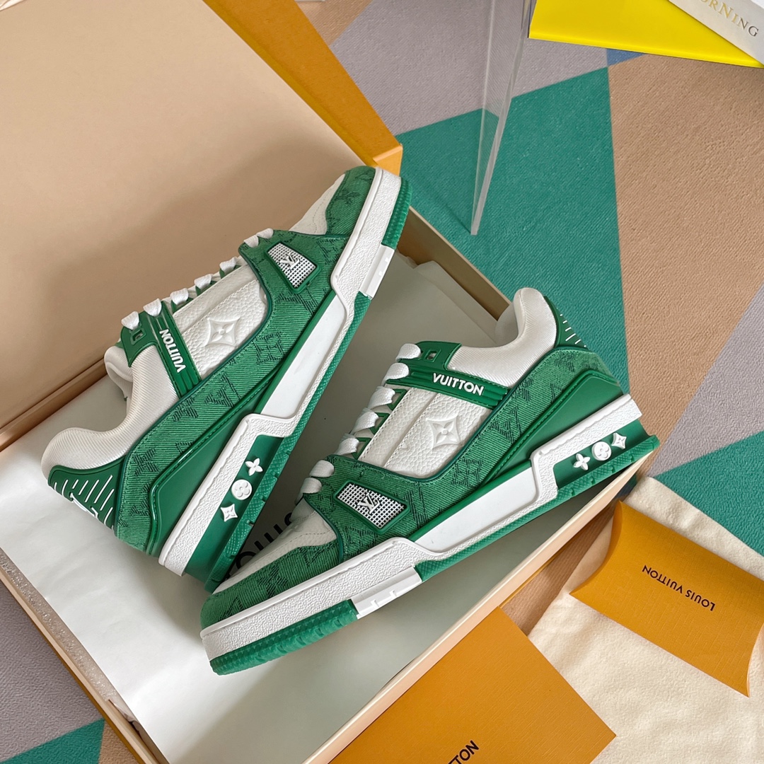 louis vuitton の の lv trainer スニーカー スケートシューズ  1