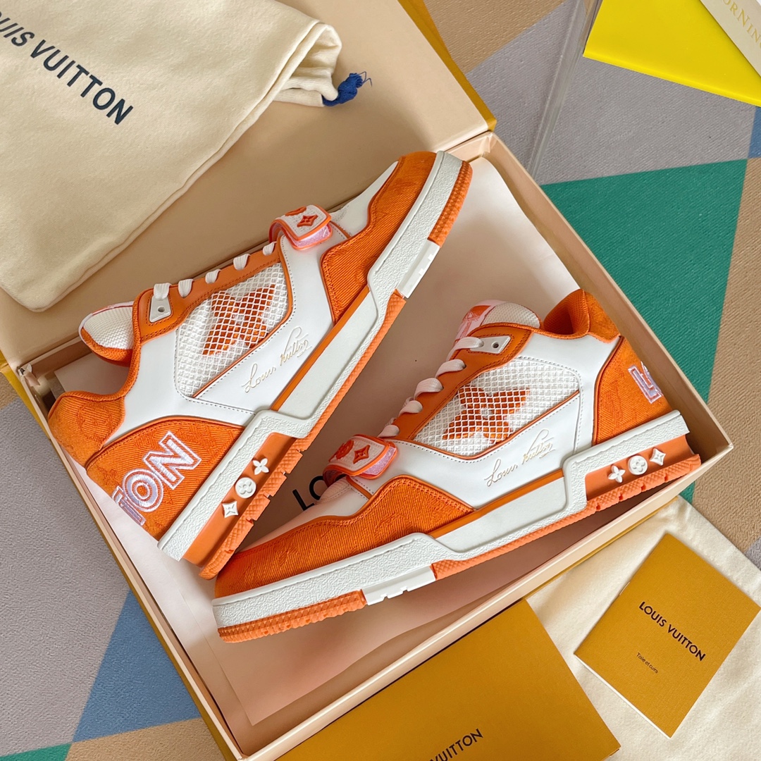 louis vuitton の の lv trainer スニーカー スケートシューズ  1