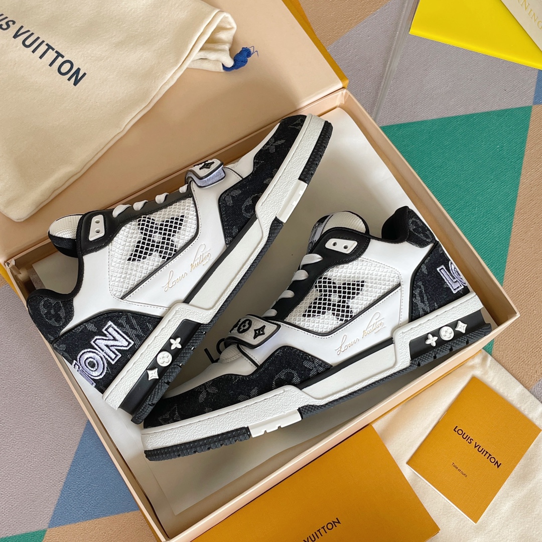 louis vuitton の の lv trainer スニーカー スケートシューズ  1