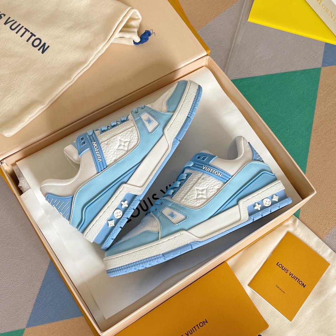 louis vuitton の の lv trainer スニーカー スケートシューズ  1