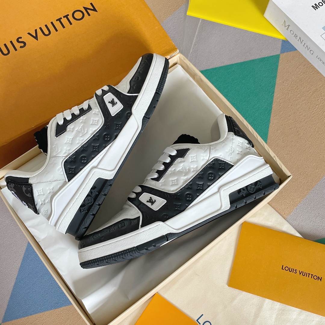 louis vuitton の の lv trainer スニーカー スケートシューズ  1
