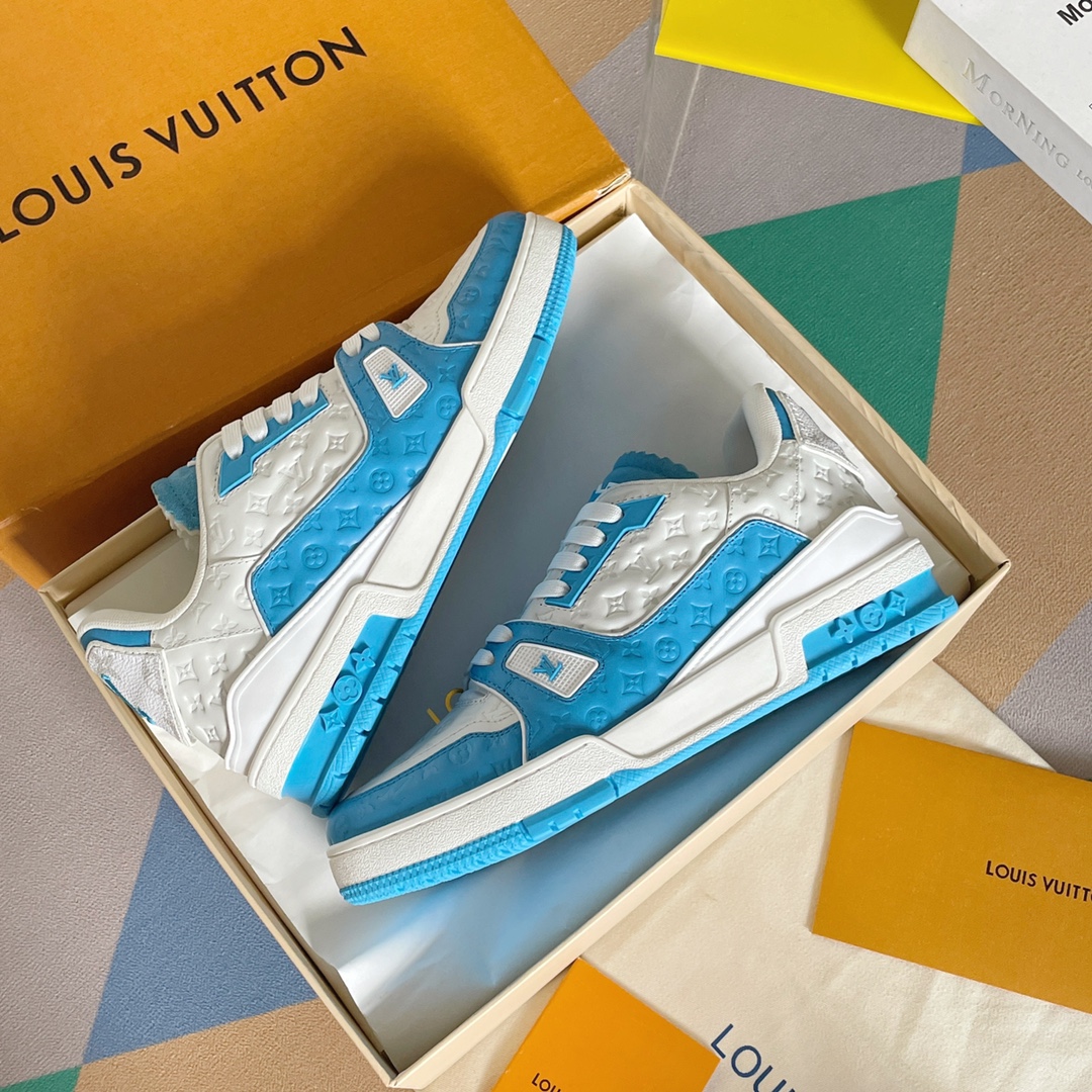 louis vuitton の の lv trainer スニーカー スケートシューズ  1