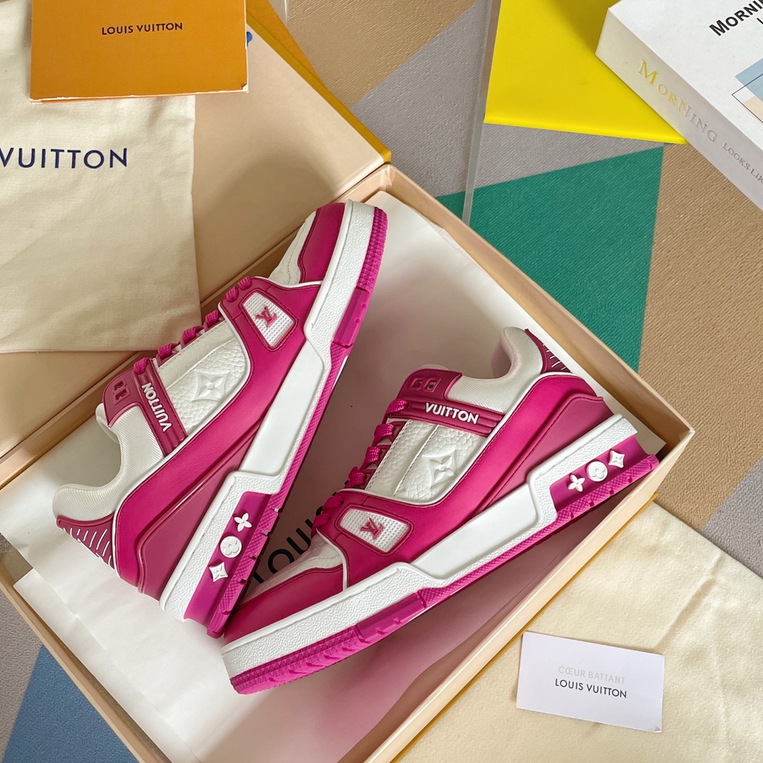 louis vuitton の の lv trainer スニーカー スケートシューズ  1
