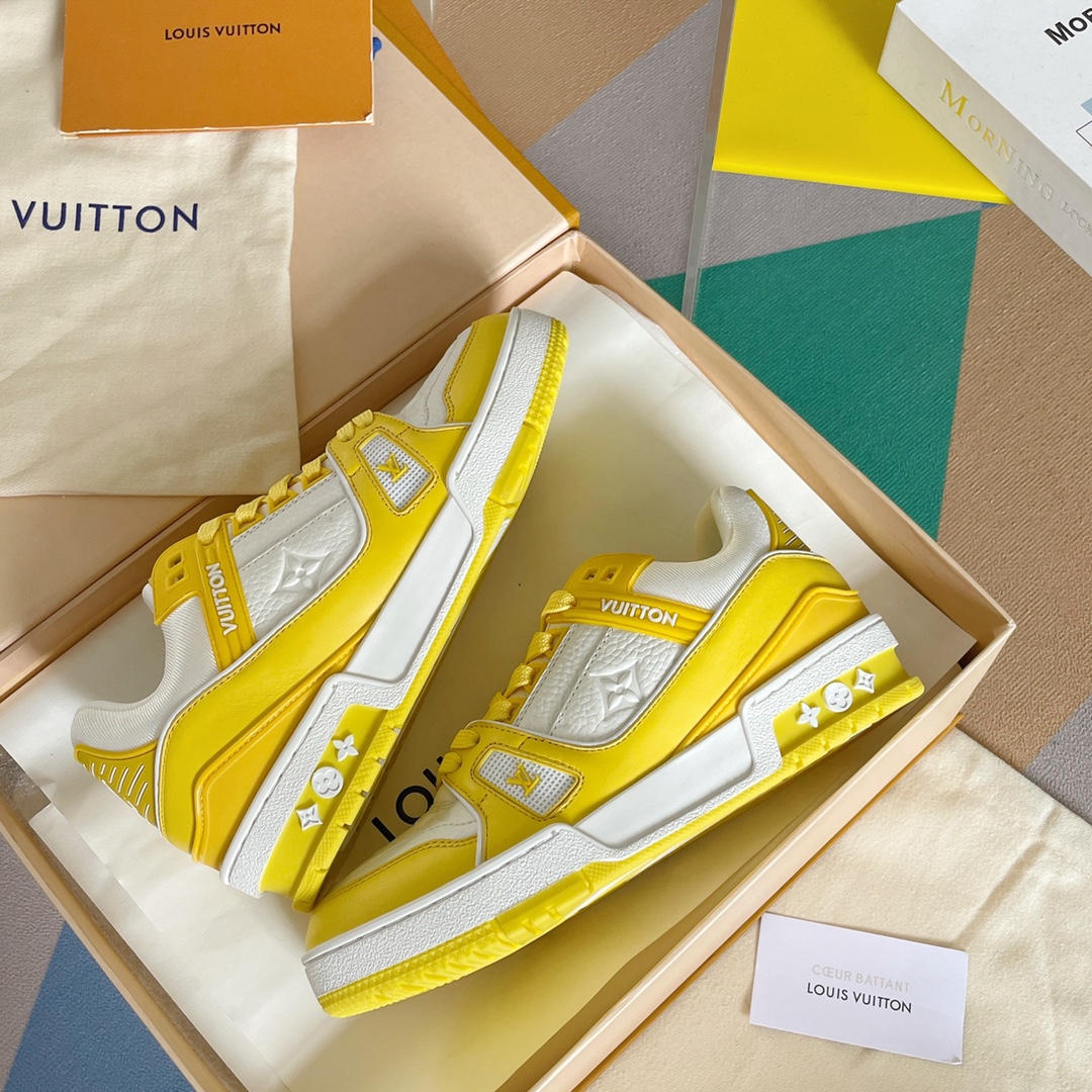 louis vuitton の の lv trainer スニーカー スケートシューズ  1
