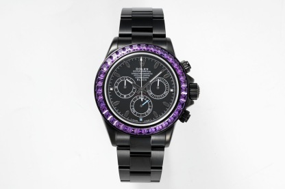 ROLEX（ロレックス）機械式腕時計 デイトナ Daytona パープルダイヤモンド40MM 腕時計 カーボンブラックシリーズ