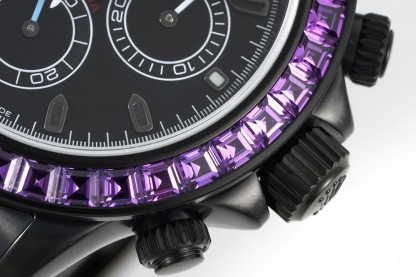 ROLEX（ロレックス）機械式腕時計 デイトナ Daytona パープルダイヤモンド40MM 腕時計 カーボンブラックシリーズ