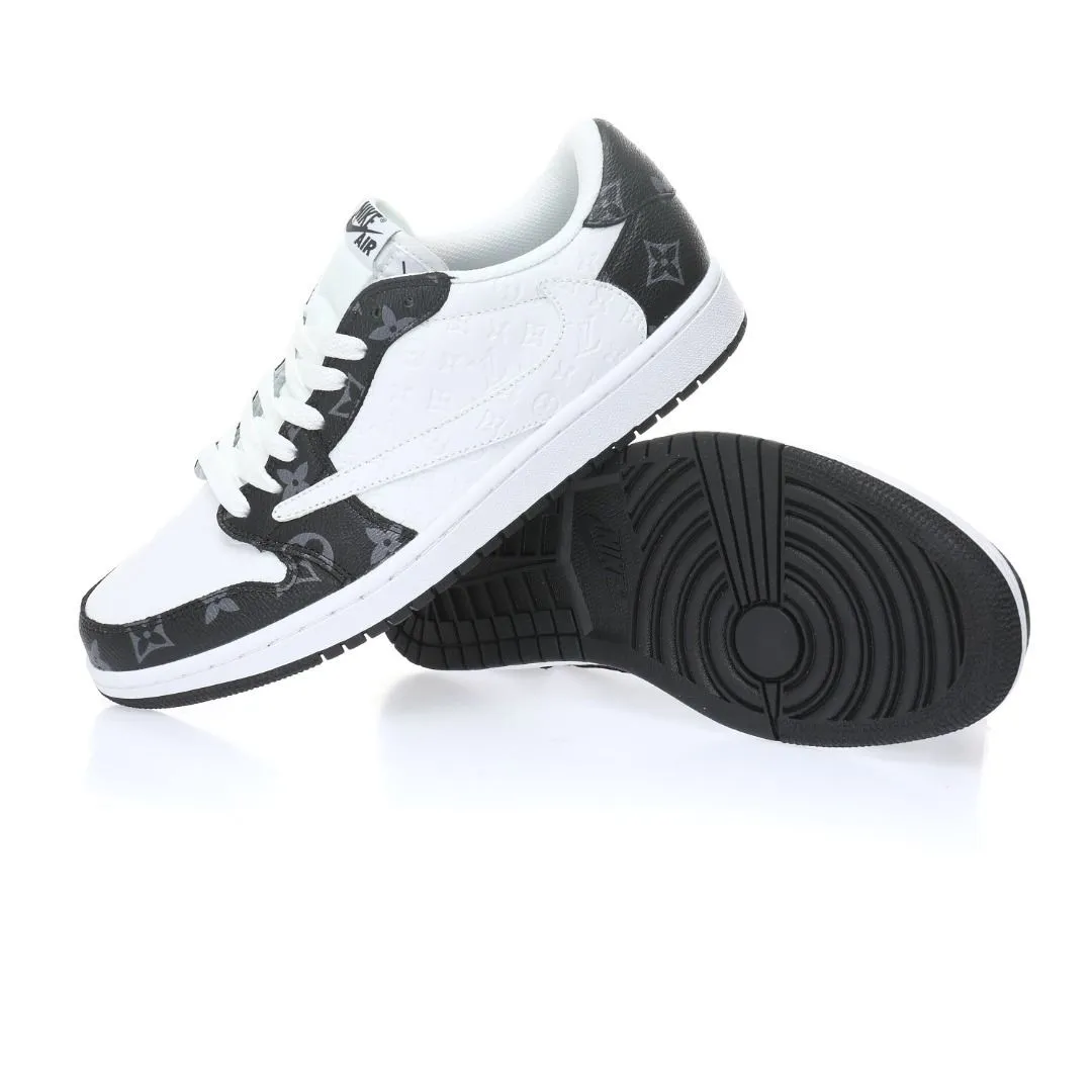 【日本未入荷】louis vuitton x travis scott x nike air jordan 1 low og sp damier azur lv monogram 【正規品】 代金引換  1