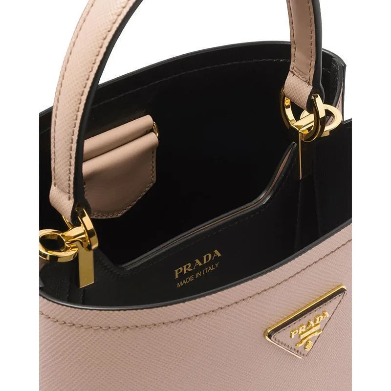 PRADA(プラダ) パニエ サフィアーノレザーバッグ ライトピンク