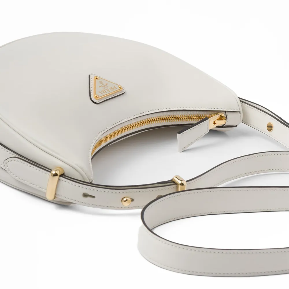 PRADA(プラダ) プラダ アーケ レザーショルダーバッグ ホワイト