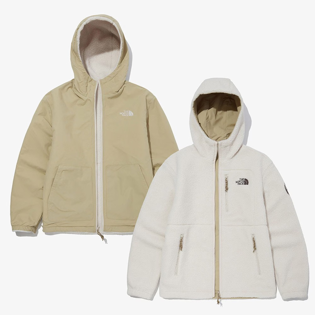 ★★★THE NORTH FACE★★★ DIXIE RVS FLEECE HOODIE NJ4FM70 リバーシブル フリース ダウン ジ