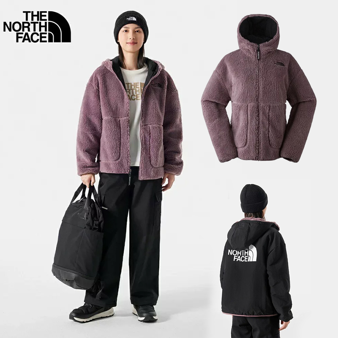 [ THE NORTH FACE ] レディース リバーシブルウォームフードジャケット レンコンパープル/ブラックインナー