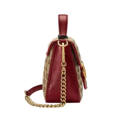 GUCCI(グッチ)〔GGマーモント〕ミニ トップハンドルバッグ