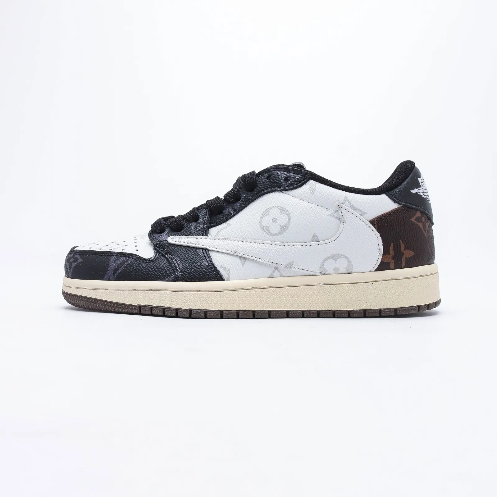 【日本未入荷】louis vuitton x travis scott x nike air jordan 1 low og sp damier azur lv monogram 【正規品】 代金引換