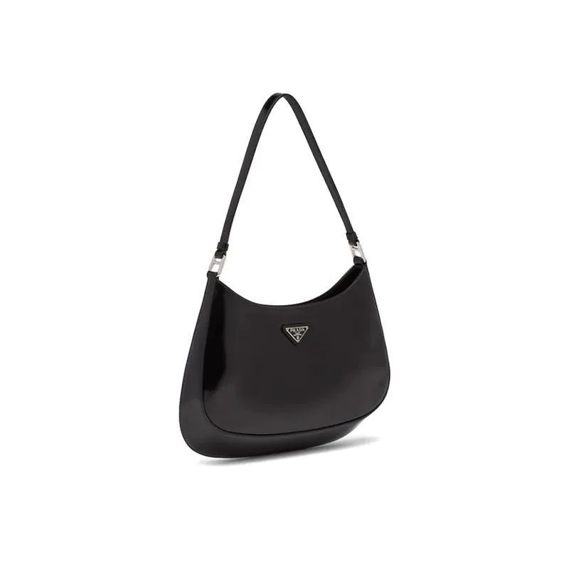 PRADA(プラダ) クレオ ブラッシュドレザー ショルダーバッグ ブラック