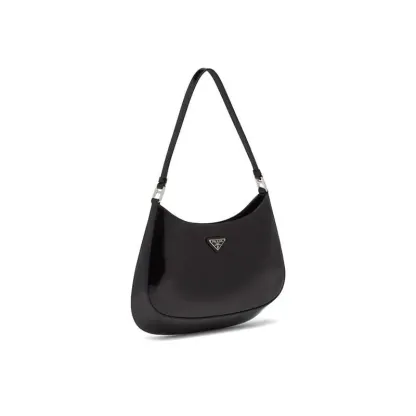 PRADA(プラダ) クレオ ブラッシュドレザー ショルダーバッグ ブラック
