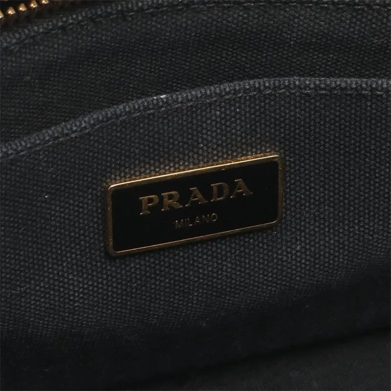 PRADA(プラダ) カナパ ファブリック ハンドバッグ ブラック