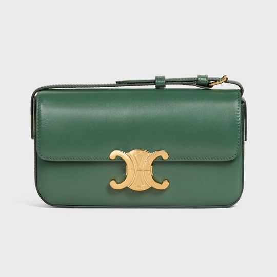 新作 CELINE トリオンフ ショルダーバッグ カーフスキン