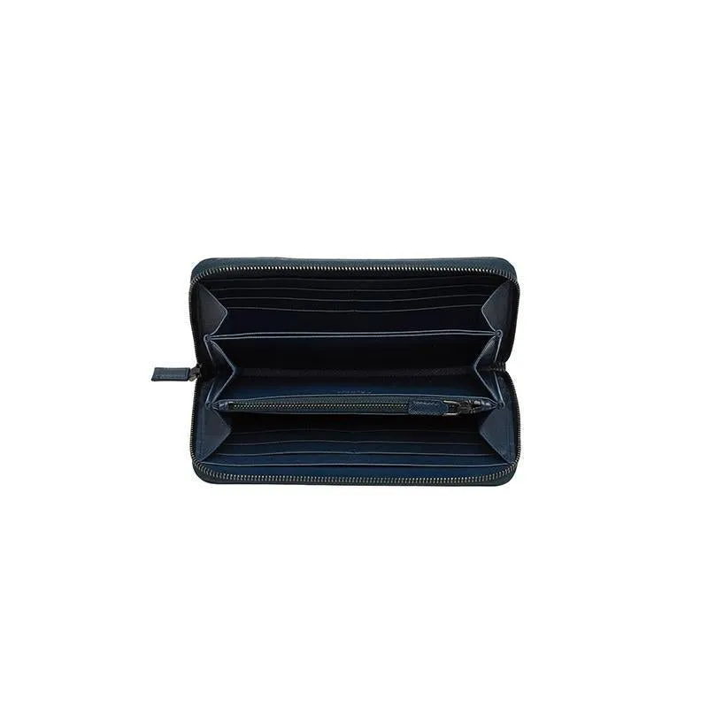 PRADA(プラダ) サフィアーノレザー 財布 ネイビー