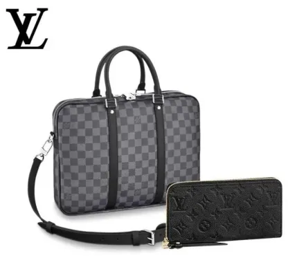 LOUIS VUITTON ハンドバッグ ビジネスバッグ 長財布 2点セット お得 Ref:N41718+M61864