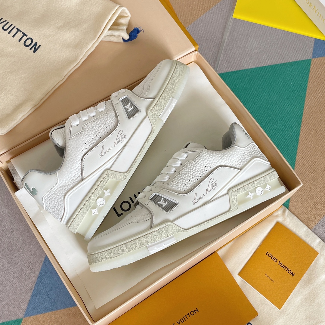 louis vuitton の の lv trainer スニーカー スケートシューズ  1