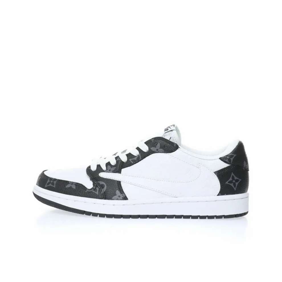 【日本未入荷】louis vuitton x travis scott x nike air jordan 1 low og sp damier azur lv monogram 【正規品】 代金引換  1