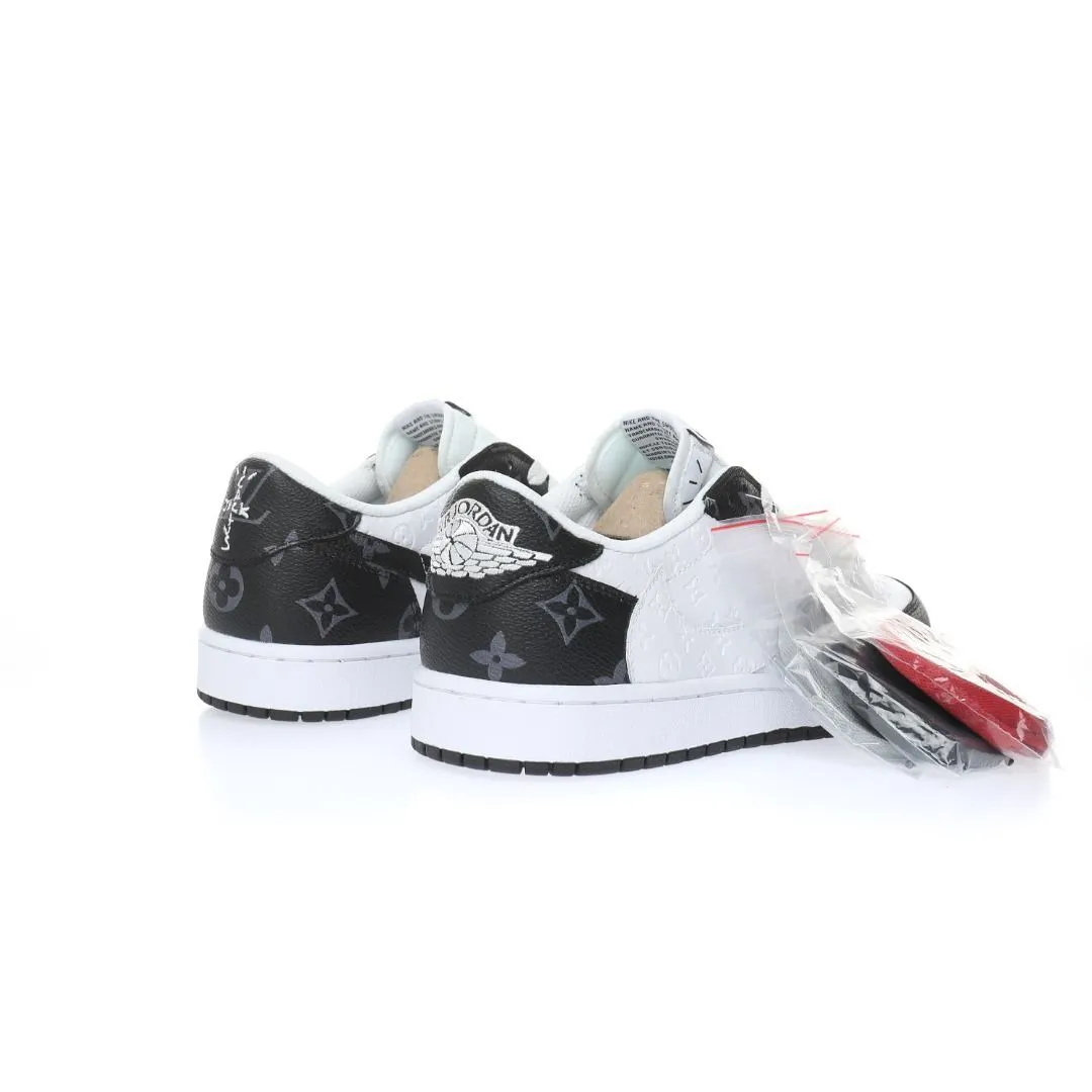 【日本未入荷】louis vuitton x travis scott x nike air jordan 1 low og sp damier azur lv monogram 【正規品】 代金引換  1